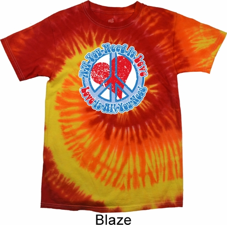 All You Need is Love Tie Dye Shirt