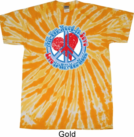 All You Need is Love Twist Tie Dye Shirt