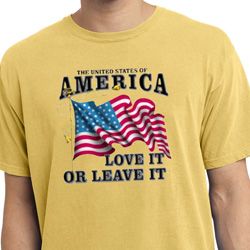 America Love It or Leave It Dijon Pigment Dyed Shirt