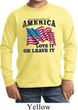 America Love It or Leave It Kids Long Sleeve Shirt