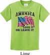 America Love It or Leave It Kids Shirt