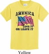 America Love It or Leave It Kids Shirt