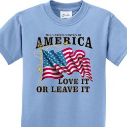 America Love It or Leave It Kids Shirts