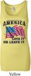 America Love It or Leave It Ladies Longer Length Tank Top