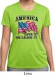 America Love It or Leave It Ladies Moisture Wicking Shirt