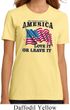 America Love It or Leave It Ladies Organic Shirt