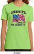 America Love It or Leave It Ladies Organic Shirt