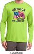 America Love It or Leave It Mens Dry Wicking Long Sleeve Shirt