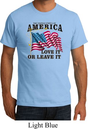 America Love It or Leave It Mens Organic Shirt