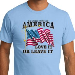 America Love It or Leave It Mens Organic Shirt