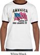America Love It or Leave It Mens Ringer Shirt