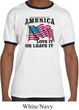 America Love It or Leave It Mens Ringer Shirt