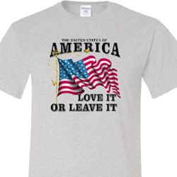 America Love It or Leave It Mens Tall Shirt