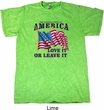 America Love It or Leave It Mineral Tie Dye Shirt