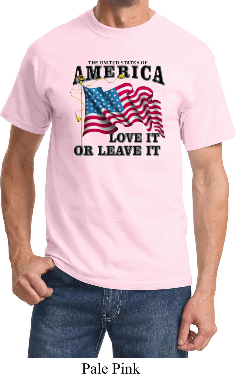 USA Love It Or Leave It T-shirt (O - Foto 3