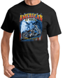 American By Birth Biker By Choice Men's T-shirt - Black