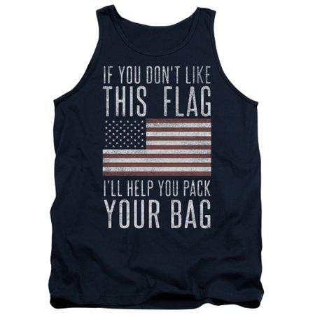 American Patriotic Flag Tank Top Pack Your Bag Navy Tanktop
