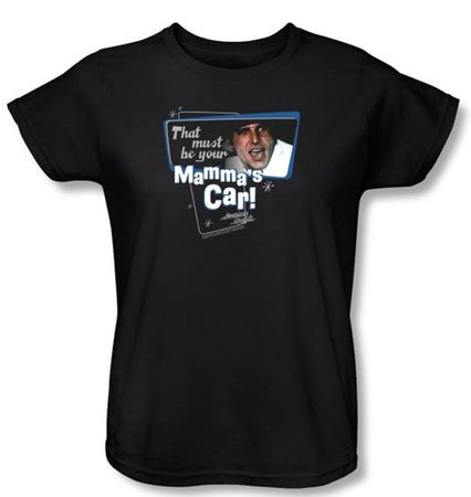 American Graffiti Ladies T-shirt Movie Mammas Car Black Tee Shirt
