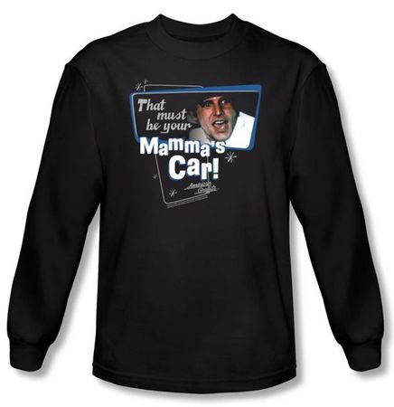 American Graffiti Long Sleeve T-shirt Movie Mammas Car Black Tee Shirt