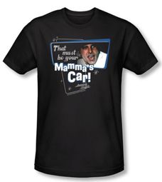 American Graffiti Slim Fit T-shirt Movie Mammas Car Adult Black Shirt