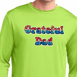 American Grateful Dad Mens Dry Wicking Long Sleeve Shirt