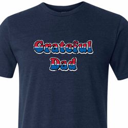 American Grateful Dad Mens Tri Blend Crewneck Shirt