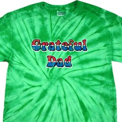 American Grateful Dad Spider Tie Dye Shirt