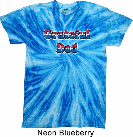 American Grateful Dad Twist Tie Dye Shirt