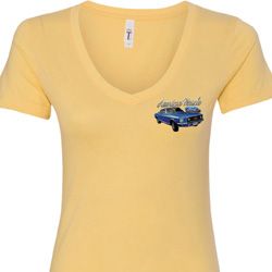 American Muscle 1967 Mustang Pocket Print Ladies Ford Shirts American Muscle 1967 Mustang Pocket Print Ladies Ford Shirts