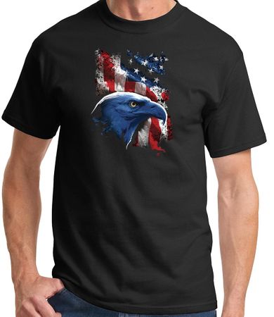 Patriotic American Pride Eagle USA Shirt - Patriotic Black Tee