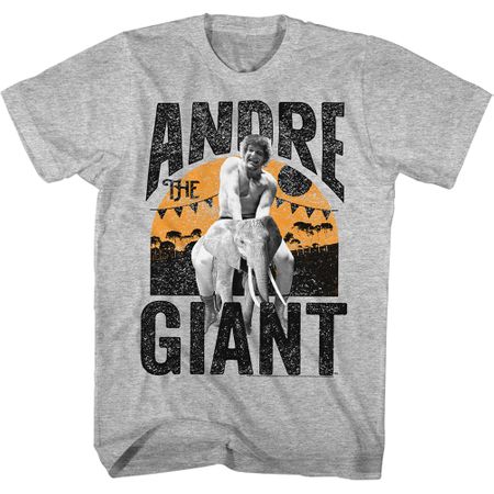 Andre The Giant Shirt Elephant Ride Athletic Heather T-Shirt