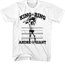 Andre The Giant Shirt King Of The Ring White T-Shirt
