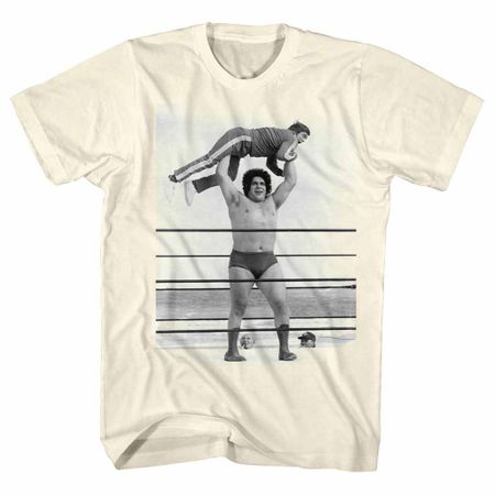Andre The Giant Shirt Lightweight Natural T-Shirt