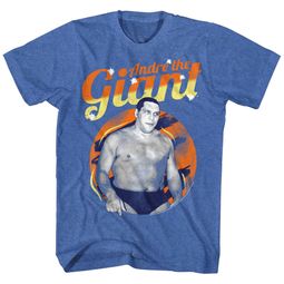 Andre The Giant Shirt Retro Giant Royal Blue T-Shirt