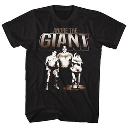 Andre The Giant Shirt Three Images Black T-Shirt
