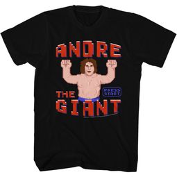 Andre The Giant Shirt Video Game Black T-Shirt