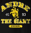 Andre The Giant T-Shirt - Hand Wrestling Black Adult Tee Shirt