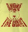 Andre The Giant T-Shirt Real G Wrestling Bright Yellow Heather Tee