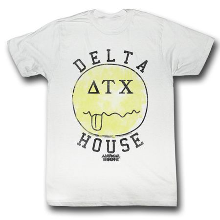 Animal House Shirt Delta House Adult White Tee T-Shirt