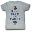 Animal House Shirt Party On Adult Grey Heather Tee T-Shirt
