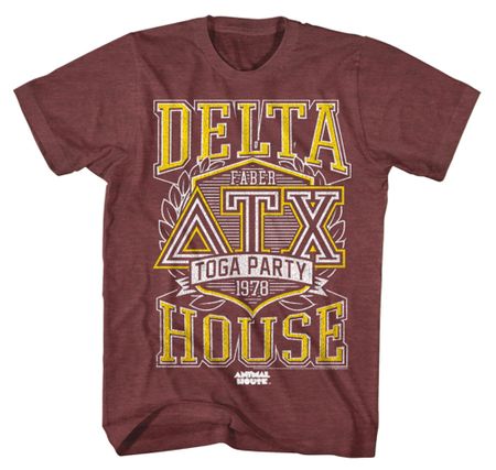 Animal House Shirt Toga Party 78 Maroon Heather T-Shirt
