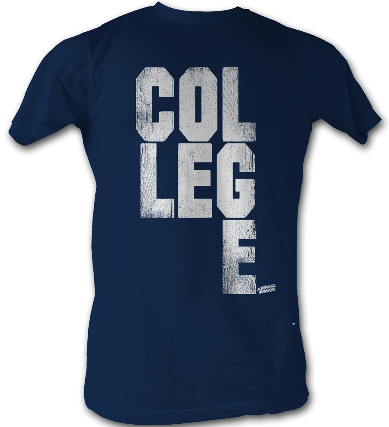 Animal House TShirt College Scrabble Adult Navy Blue Tee Shirt