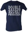 Animal House T-Shirt Double Secret Probation Navy Blue Tee Shirt