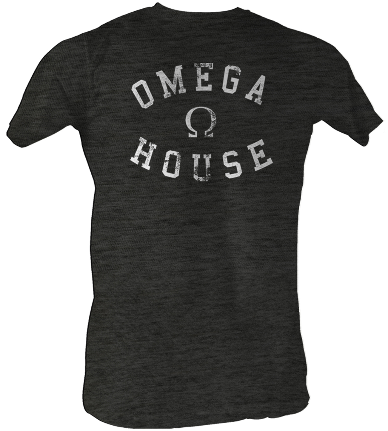 Animal House TShirt Omega House Adult Charcoal Heather Tee Shirt