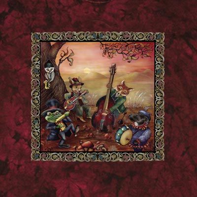 Animal Jam Session Shirt Tie Dye Musicians Band T-shirt Tee