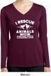 Animal Rescue Ladies Dry Wicking Long Sleeve Shirt