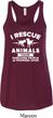 Animal Rescue Ladies Flowy Racerback Tanktop