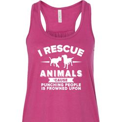 Animal Rescue Ladies Flowy Racerback Tanktop Animal Rescue Ladies Flowy Racerback Tanktop