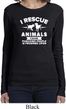Animal Rescue Ladies Long Sleeve Shirt