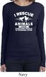 Animal Rescue Ladies Long Sleeve Shirt